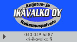 Kuljetus ja Rakennuspalvelu Ikävalko Oy logo